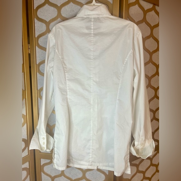Samuel Dong White Button Down Shirt. Sz M - Picture 4 of 8